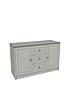  image of one-call-alderley-large-ready-assembled-sideboard-grey