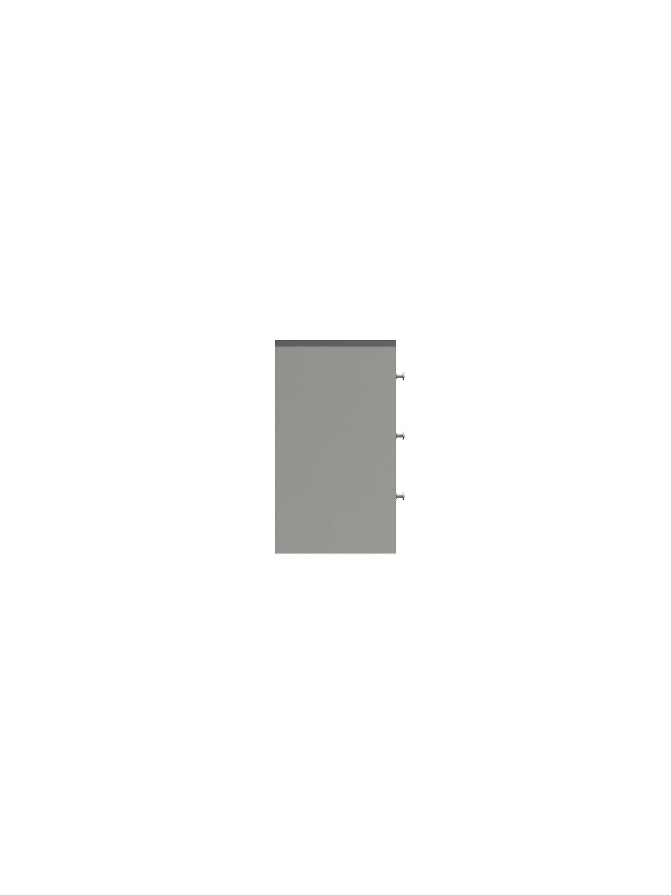 Image 3 of 3 of One Call Alderley Large Ready Assembled 2 Door, 3 Drawer&nbsp;Sideboard - Grey&nbsp;