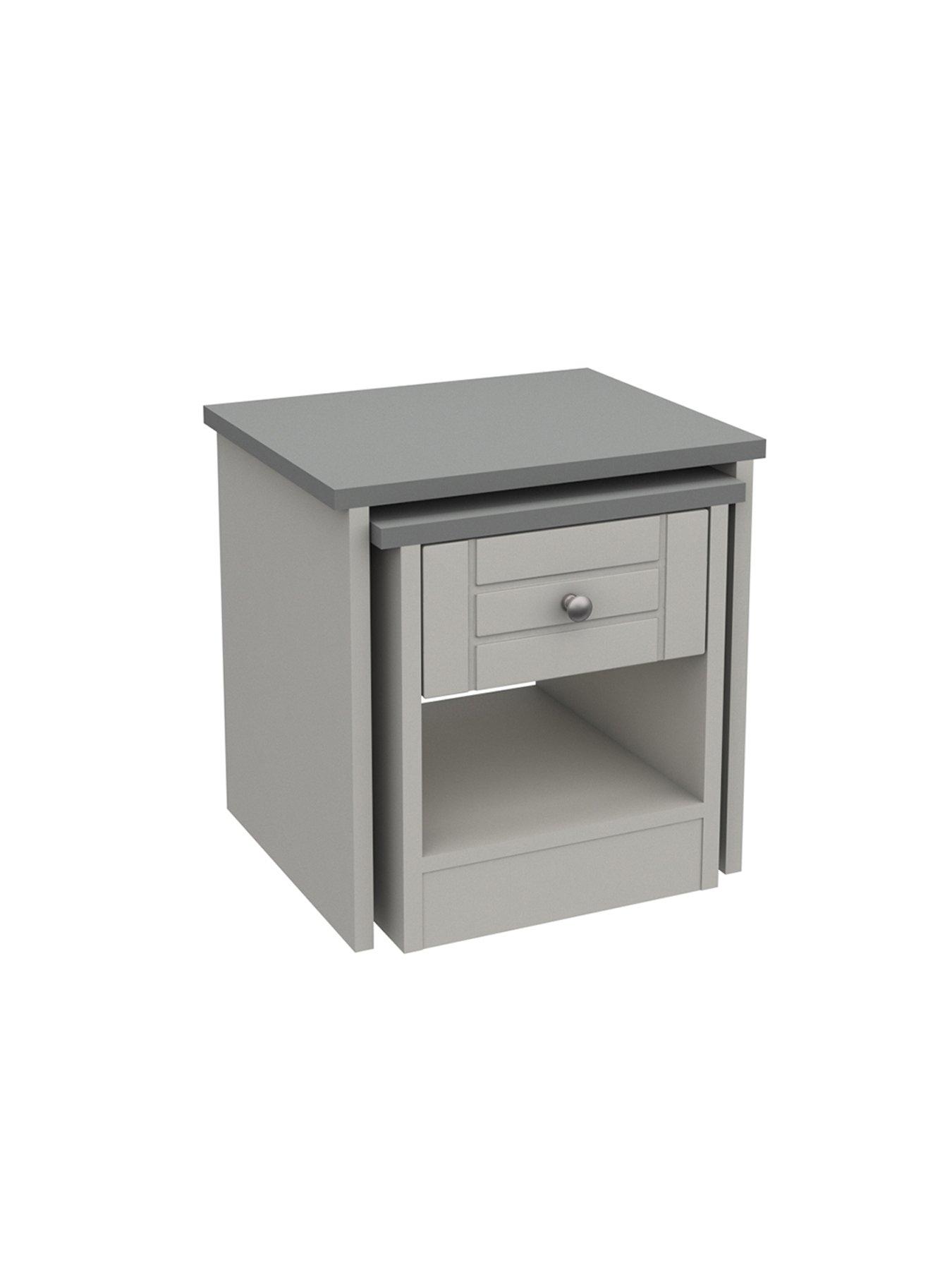 Image 3 of 5 of One Call Alderley Ready Assembled Nest of Tables - Grey