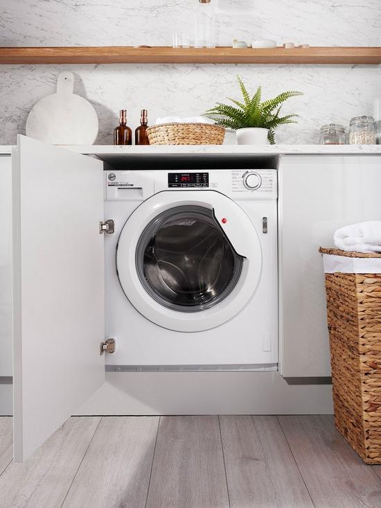 stillFront image of hoover-hbws-48d1e-8kg-load-integrated-washing-machine-with-1400-rpm-spin-white