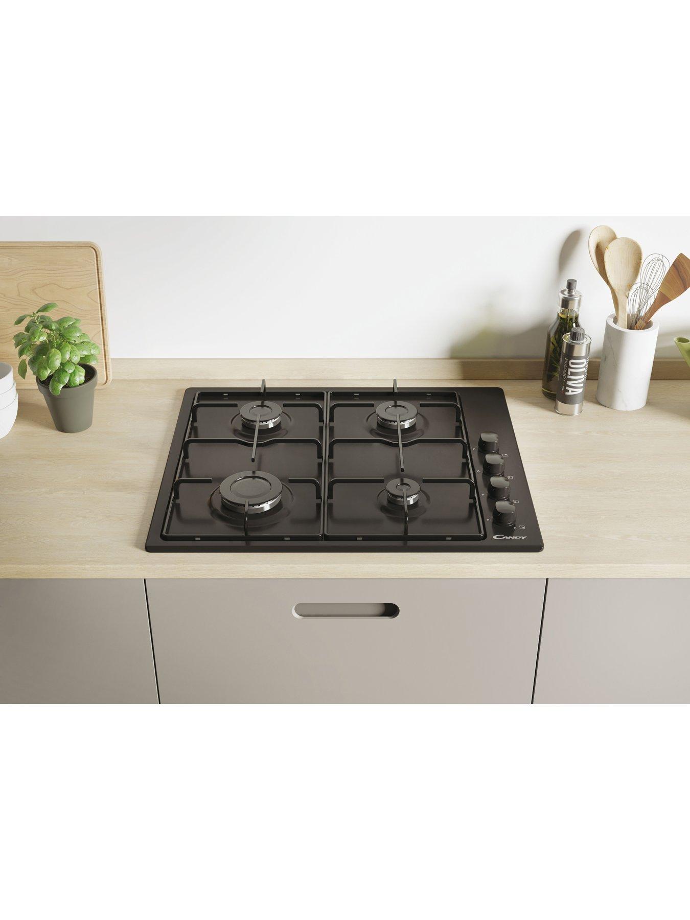 Image 2 of 7 of Candy CHW6LBB 60cm Gas Hob - Black