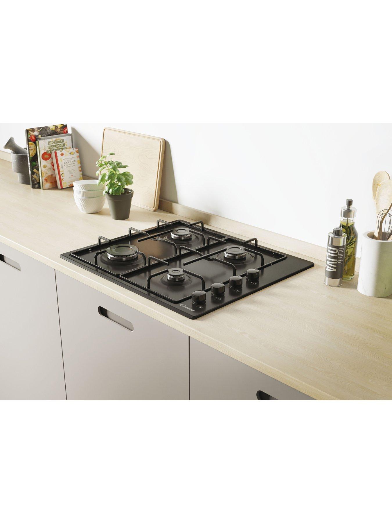 Image 3 of 7 of Candy CHW6LBB 60cm Gas Hob - Black