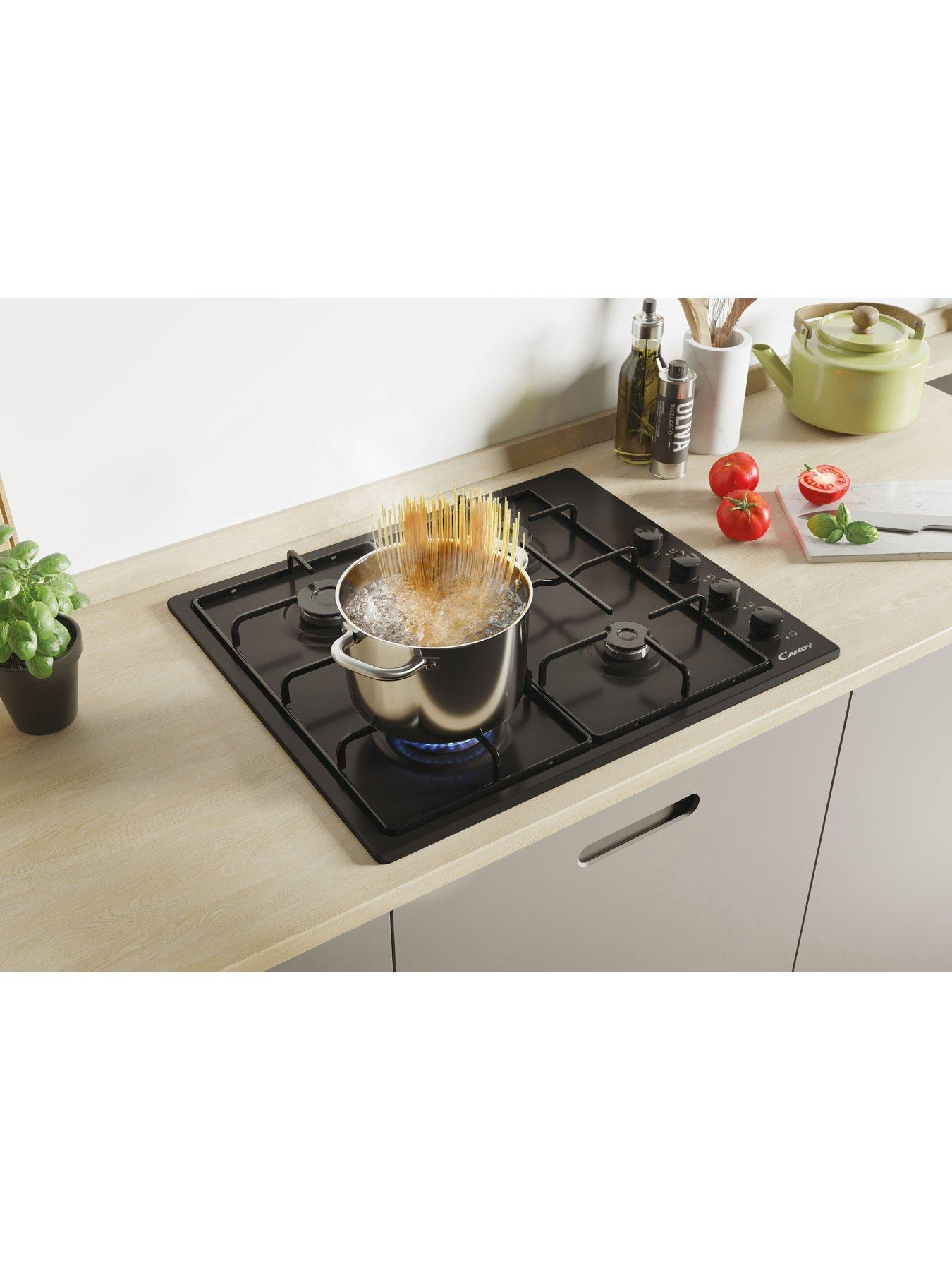Image 4 of 7 of Candy CHW6LBB 60cm Gas Hob - Black