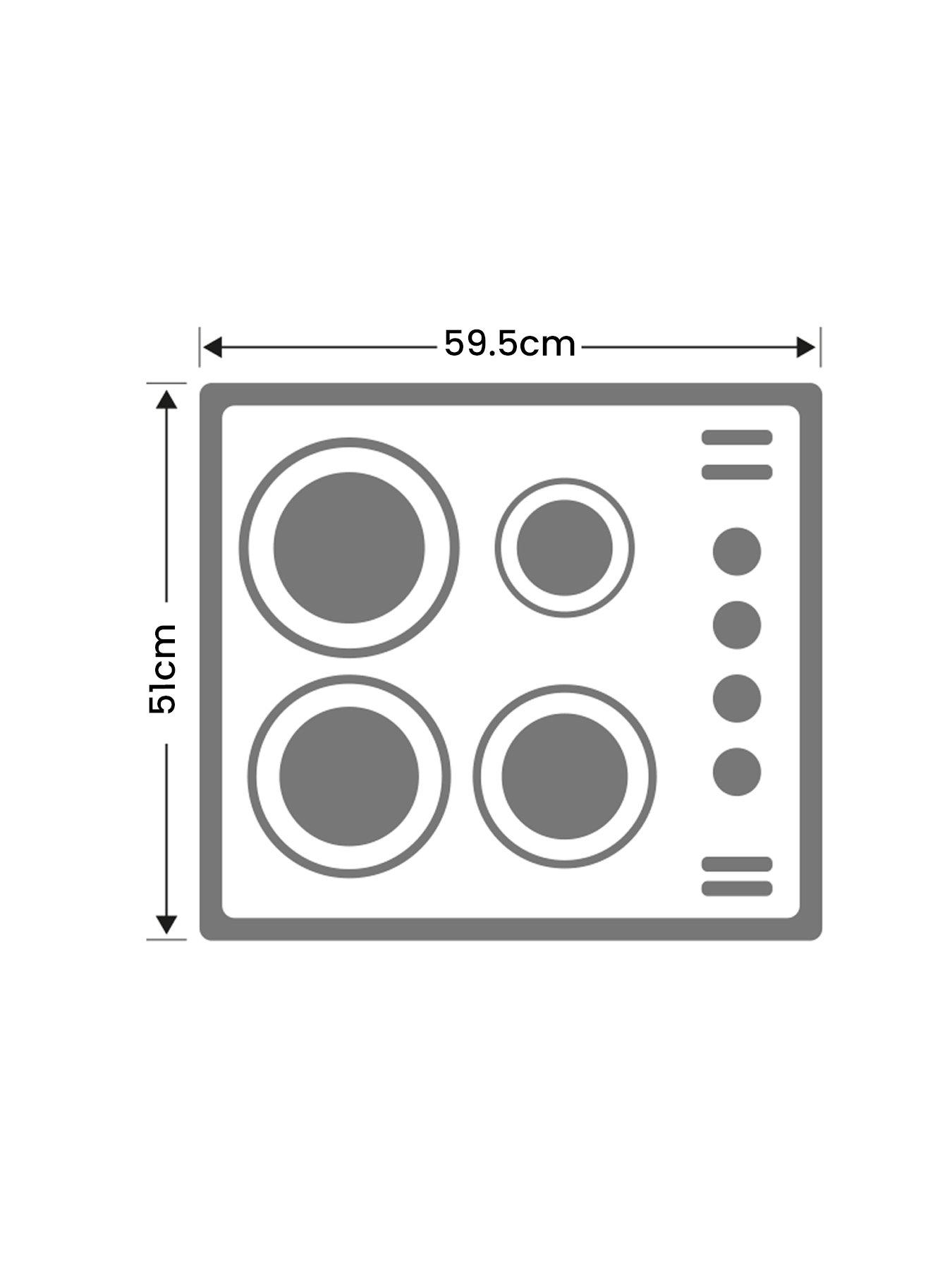 Image 7 of 7 of Candy CHW6LBB 60cm Gas Hob - Black