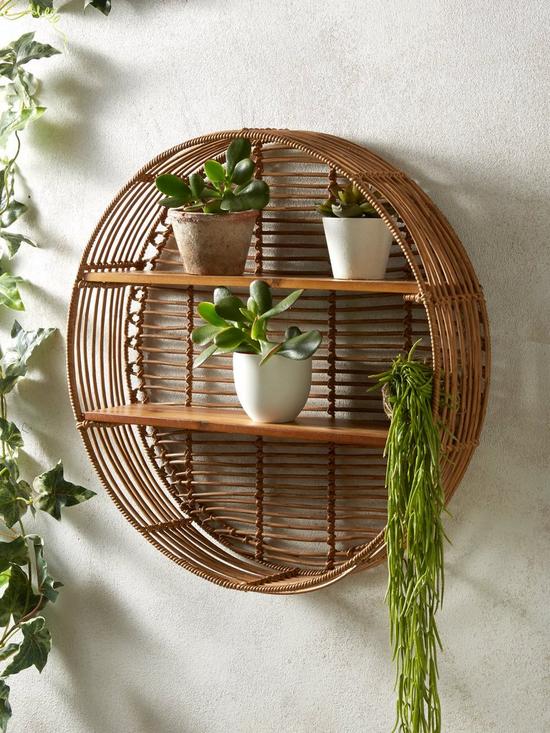 stillFront image of madrid-cane-effect-garden-plant-shelf