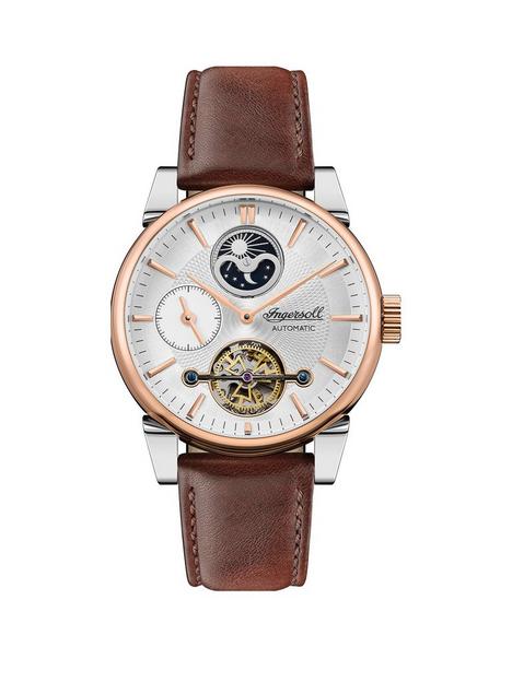 ingersoll-the-swing-white-and-rose-gold-detail-moonphase-automatic-dial-brown-leather-strap-watch