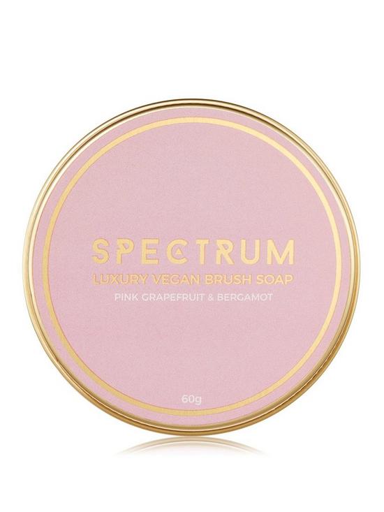 front image of spectrum-bergamot-and-grapefruit-vegan-brush-soap-60g