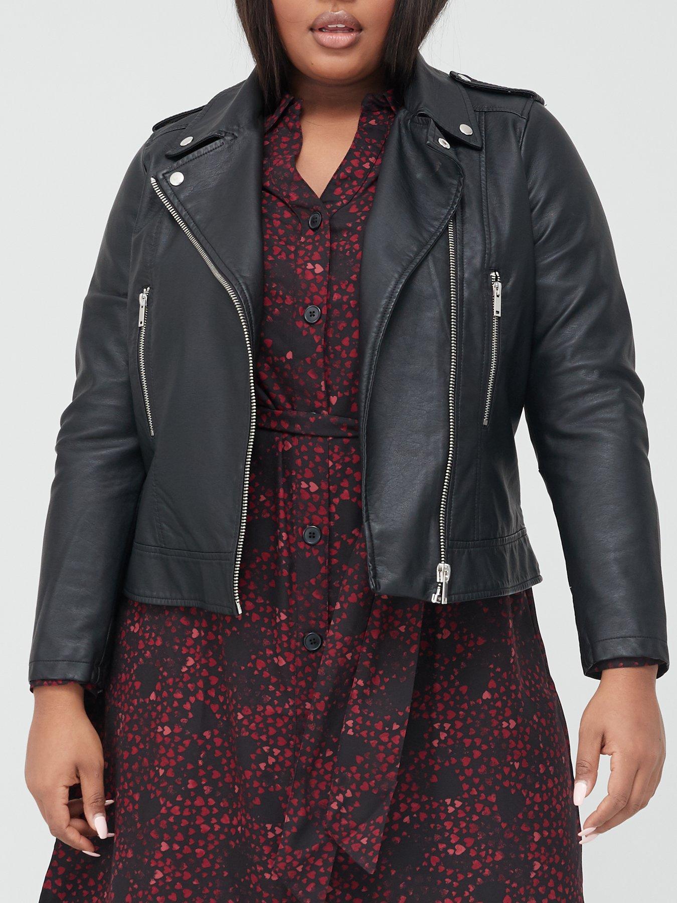 womens biker jacket plus size