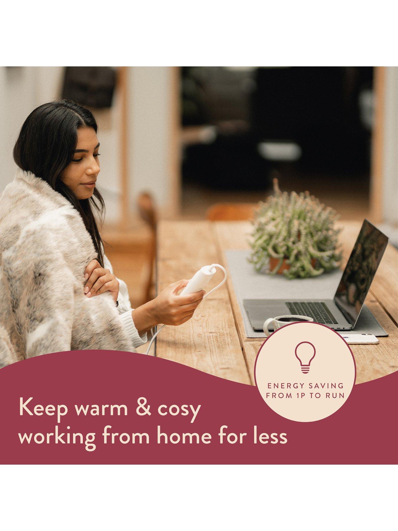 image of dreamland-hygge-days-luxury-faux-fur-warming-throw-natural
