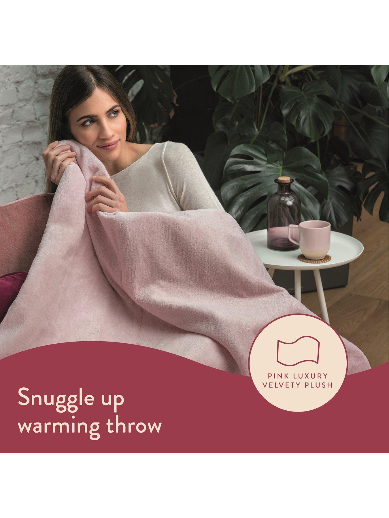 Dreamland Snuggle Up Warming Throw - Pink | littlewoods.com