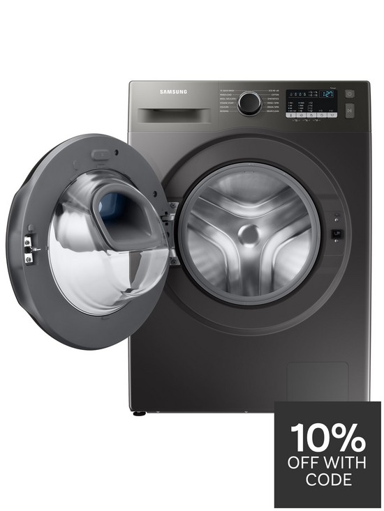 stillFront image of samsung-series-5-ww90t4540axeu-with-ecobubbletrade-9kg-washing-machine-1400rpm-d-rated-graphite