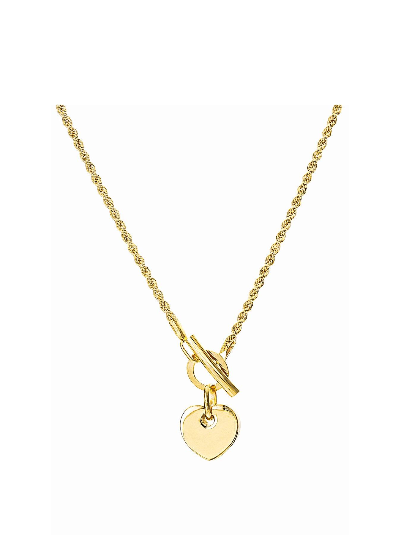 Love GOLD 9ct Yellow Gold Rope Chain T 