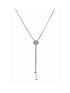  image of evoke-rhodium-plated-sterling-silver-clear-swarovski-crystals-disc-box-chain-lariat-necklace