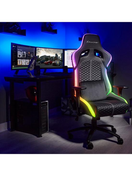 stillFront image of x-rocker-stinger-rgb-led-pc-gaming-chair