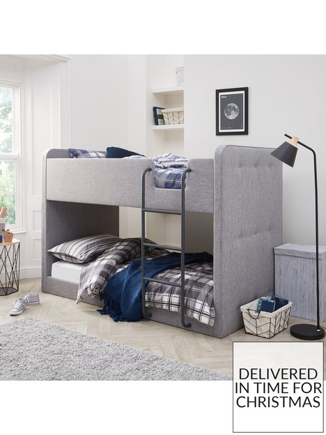 very-home-charlie-fabric-bunk-bed-with-mattress-options-buy-and-savenbsp--grey