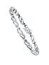  image of love-diamond-9ct-white-gold-20-point-diamond-infinity-detail-bracelet