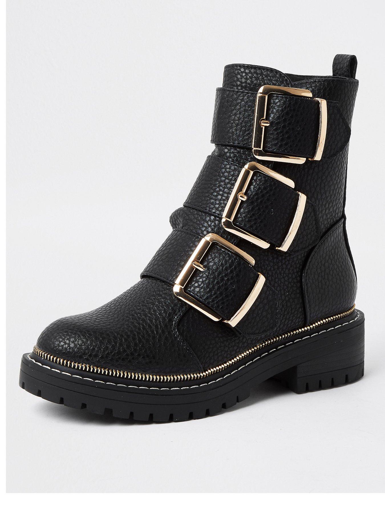 river island buckle boots