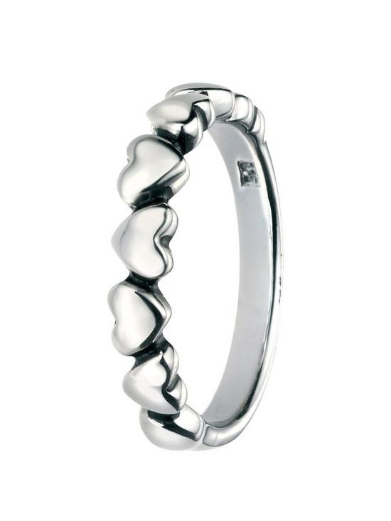 front image of the-love-silver-collection-sterling-silver-heart-ring