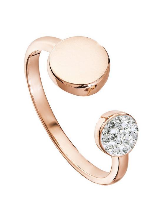 front image of evoke-rose-gold-plated-silver-clearnbspcrystals-round-open-ring