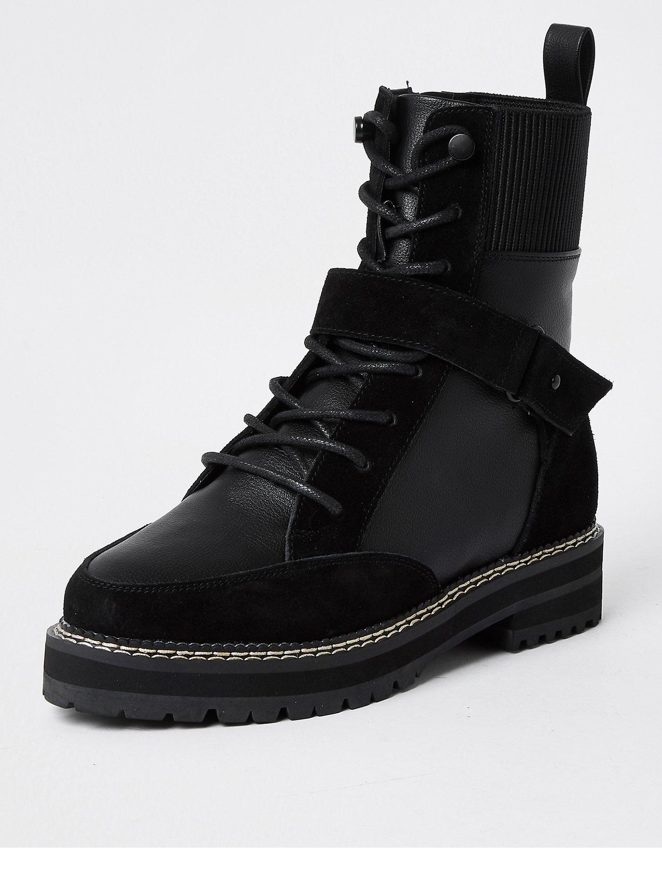 river island lace up hiker boots