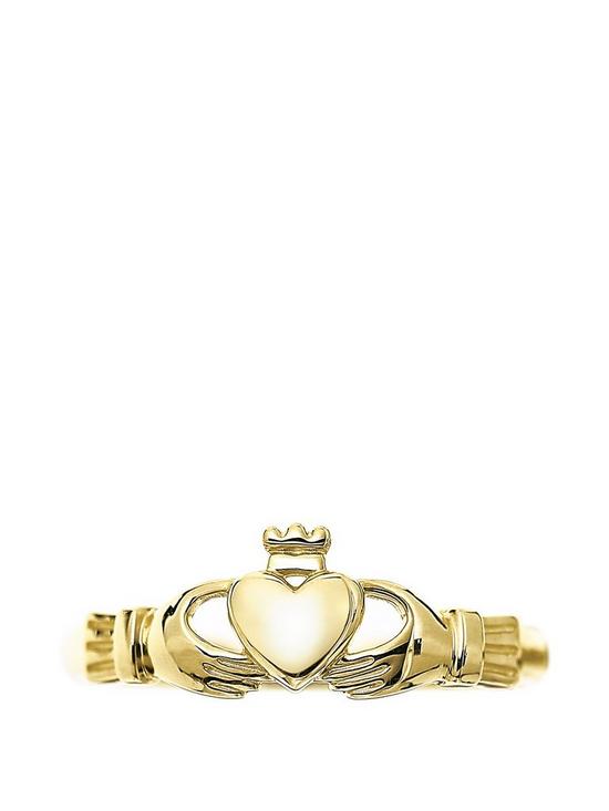 stillFront image of love-gold-9ct-yellow-gold-claddagh-ring