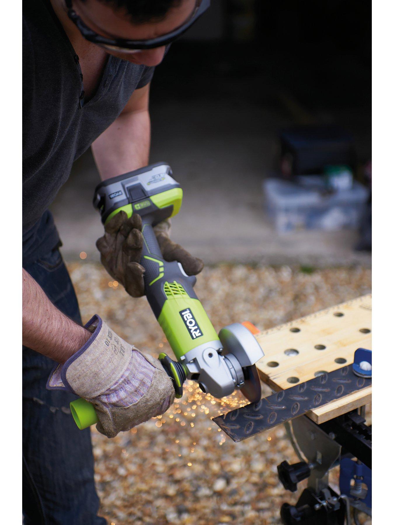 Ryobi battery best sale powered angle grinder