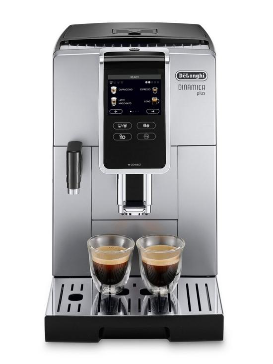 stillFront image of delonghi-dinamica-plus-bean-to-cup-coffee-machine-ecam37085sb