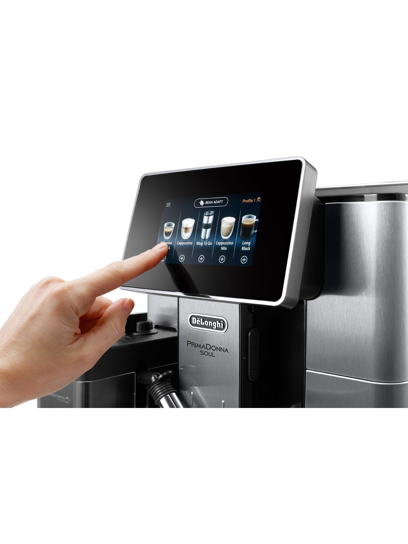  image of delonghi-primadonna-soul-automatic-bean-to-cup-coffee-machine-with-auto-milknbspecam61075mb