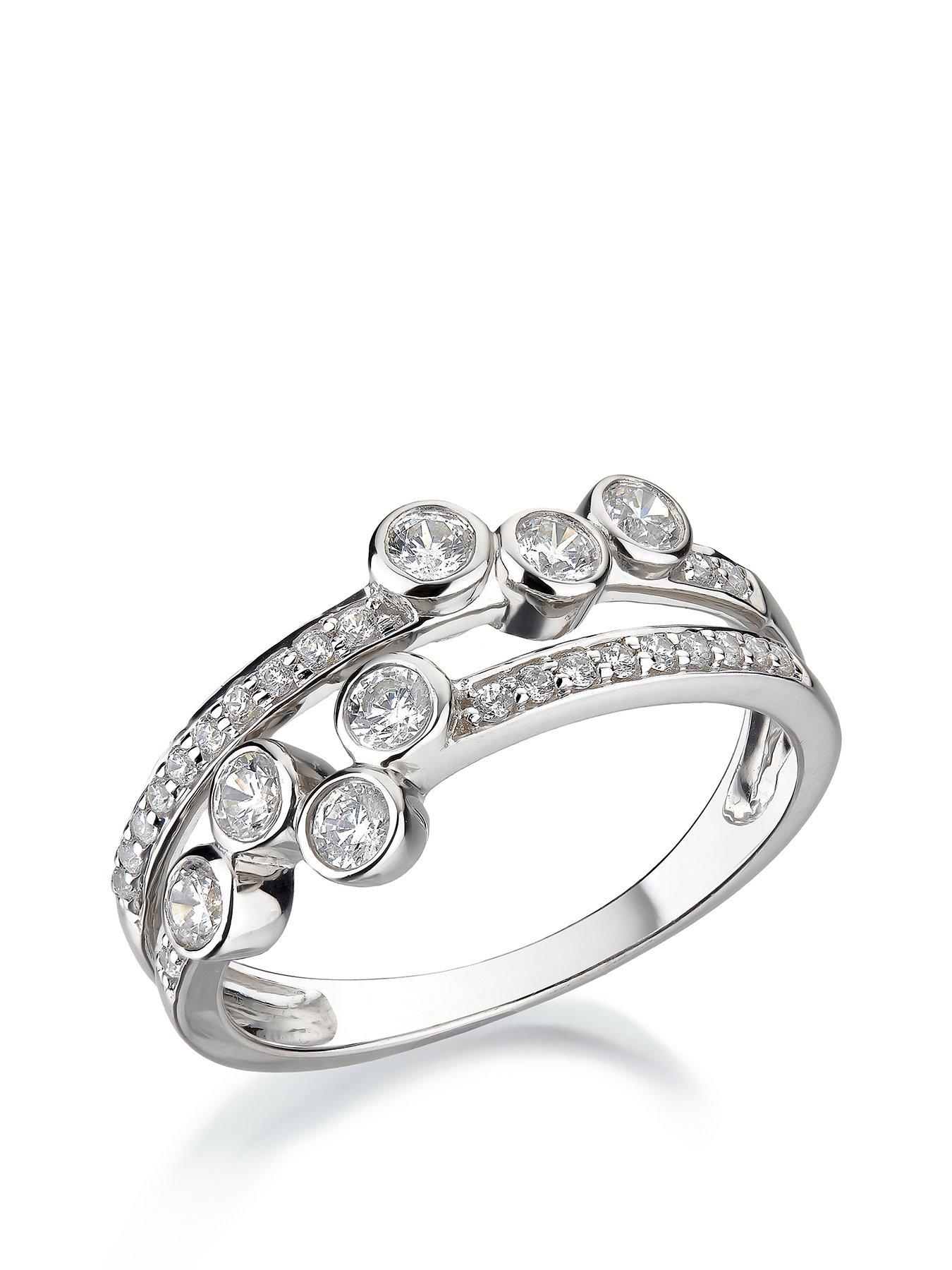 Love DIAMOND 9ct White Gold 0.5ct Diamond Ring