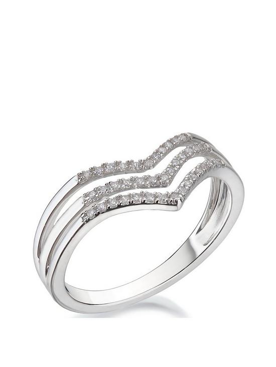 front image of love-diamond-9ct-white-gold-15-point-chevron-diamond-ring