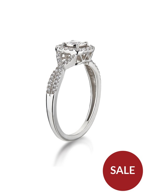 stillFront image of love-diamond-9ct-white-gold-45-point-diamond-halo-ring