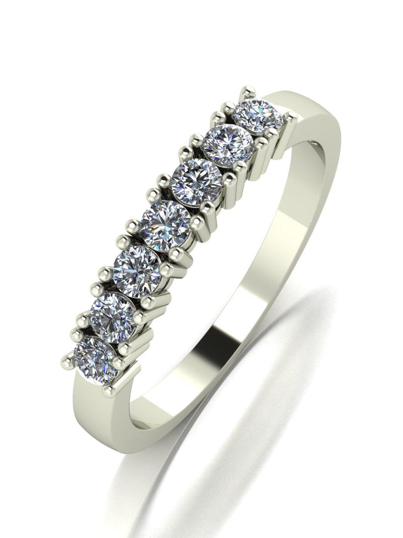 undefined 9ct White Gold 0.50ct Diamond Eternity Ring