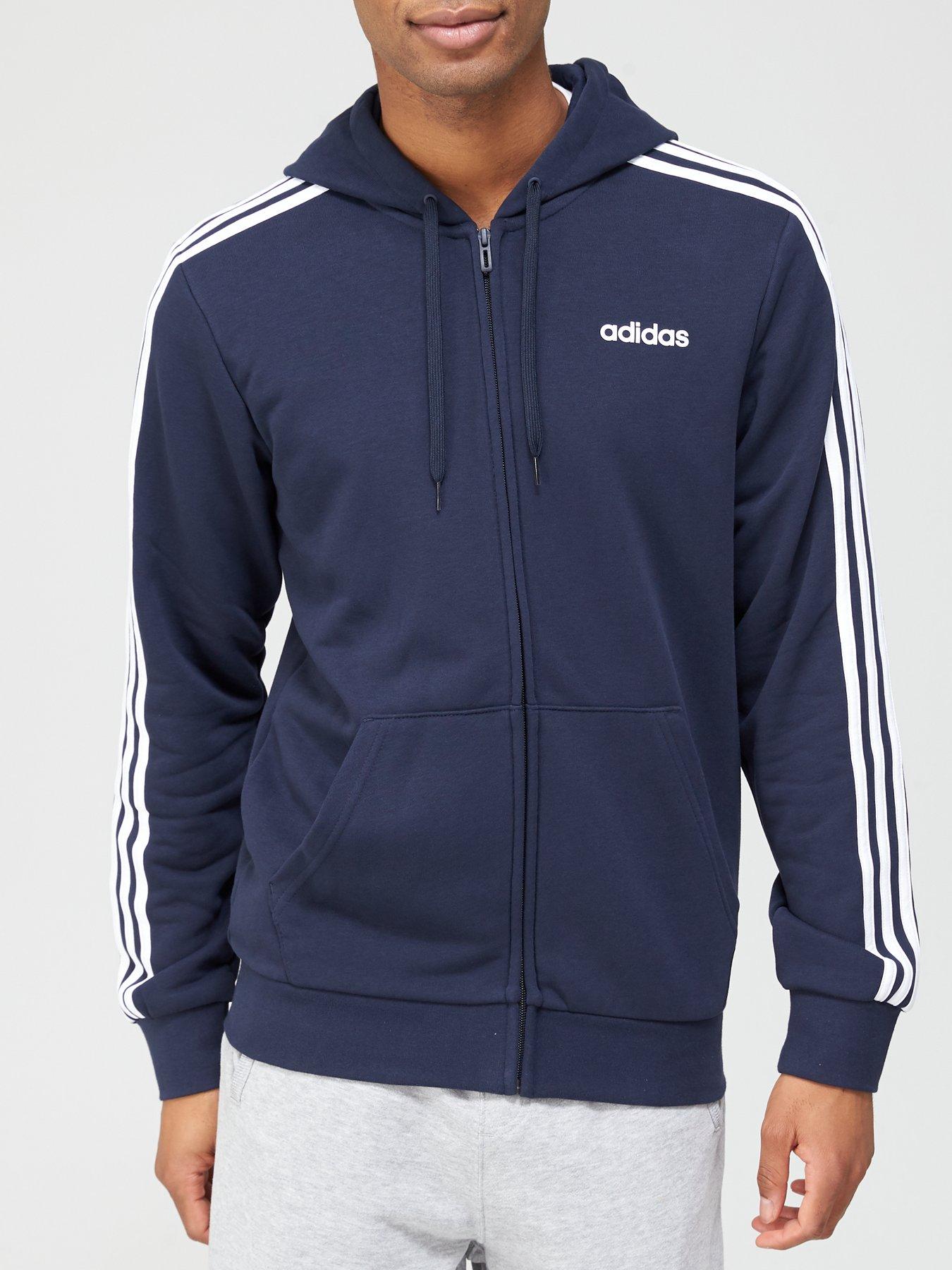 adidas essentials 3 stripe jacket