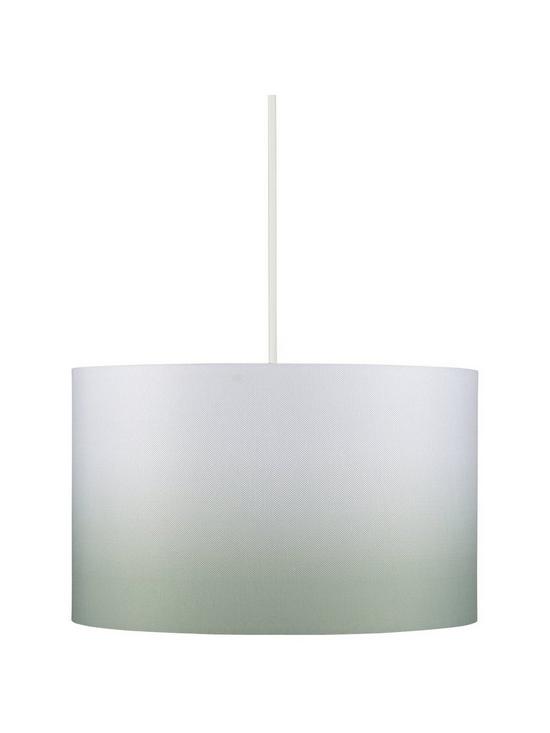 front image of everyday-ombre-drum-pendant-lightshade-sage