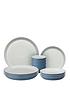  image of denby-impression-blue-12-piece-dinnerware-set