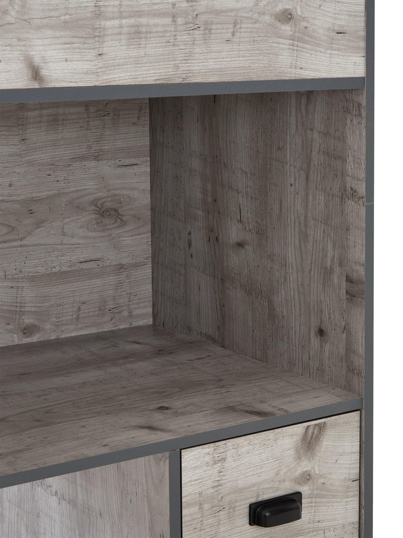 Image 6 of 6 of Very Home Jackson High Sleeper with Storage and&nbsp;Mattress Options (Buy and SAVE!) -&nbsp;Weathered Grey