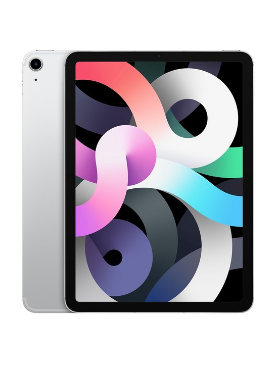 front image of apple-ipad-air-2020-256gb-wi-fi-amp-cellular-109-inch-silver