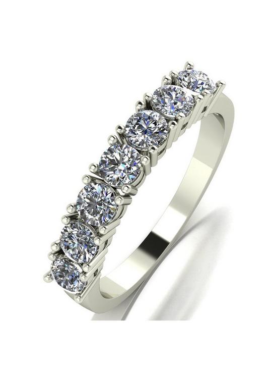 front image of moissanite-9ct-white-gold-1ct-equivalent-eternity-ring