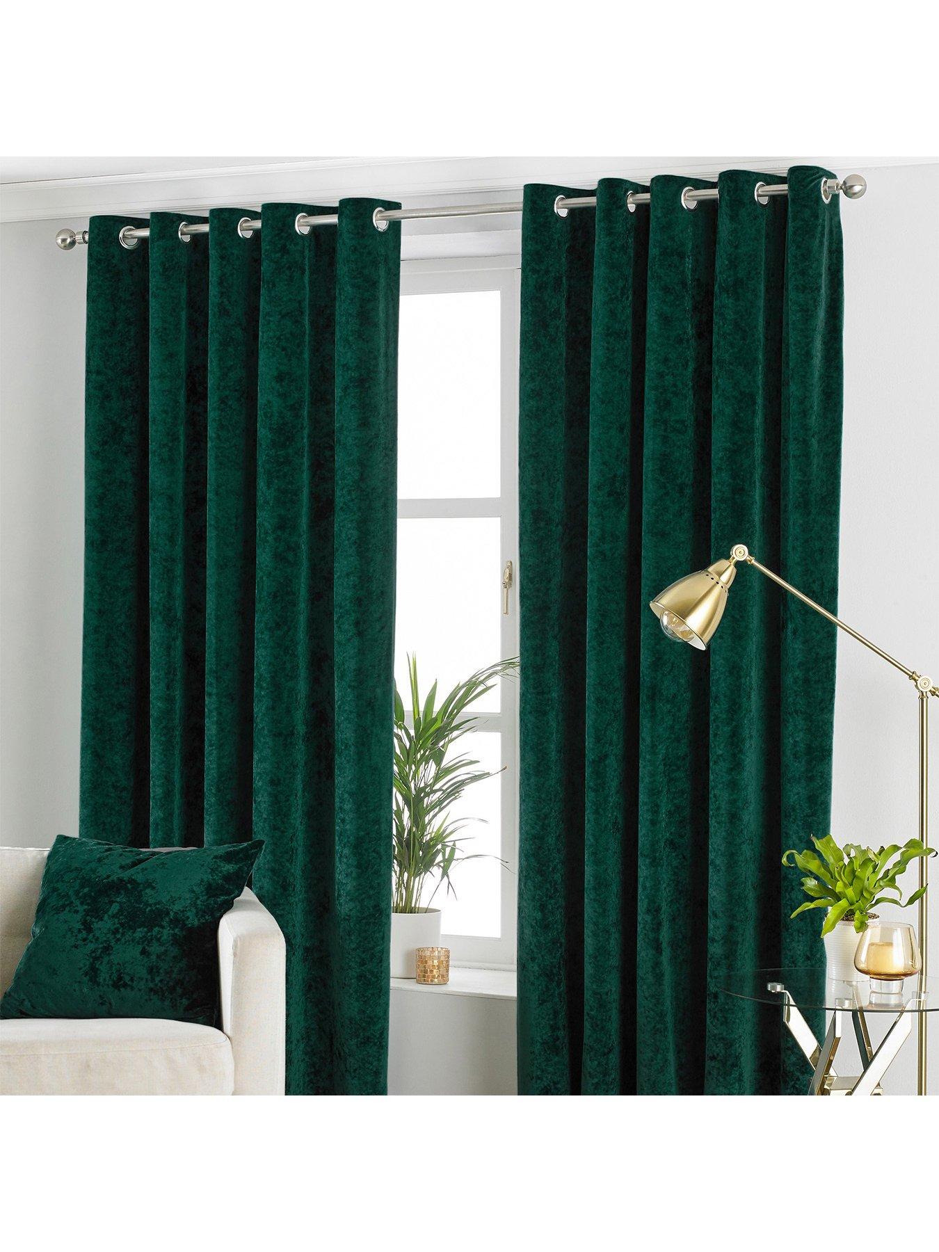 Riva Home Verona Eyelet Lined Curtains