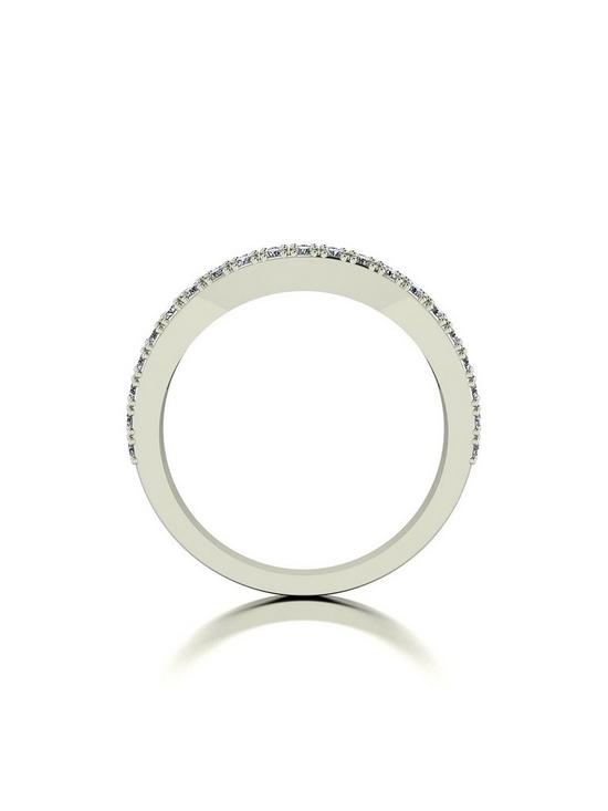 stillFront image of moissanite-9ct-white-gold-band-ring