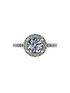  image of moissanite-9ct-white-gold-140ct-equivalent-total-cushion-centre-halo-ring