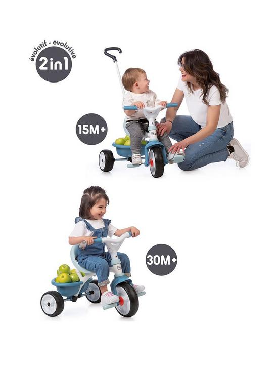 front image of smoby-be-move-trike-blue