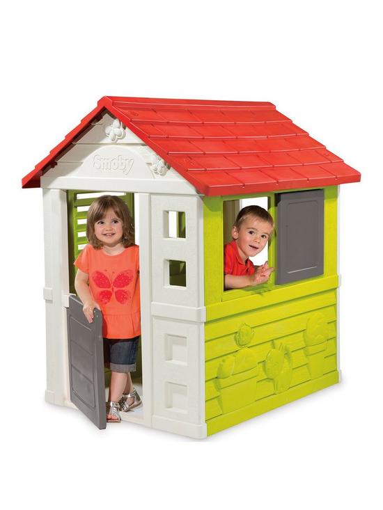 front image of smoby-nature-playhouse