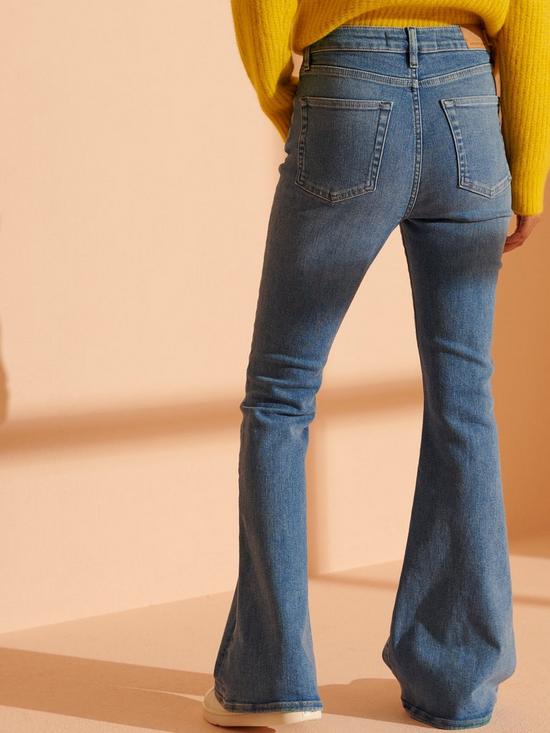 stillFront image of superdry-high-rise-skinny-flare-jeans-blue