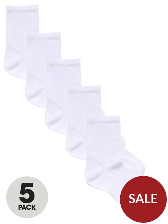front image of v-by-very-valuenbsp5-pack-ankle-socks-white