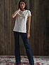  image of superdry-mid-rise-slim-flare-jeans-mid-wash-blue