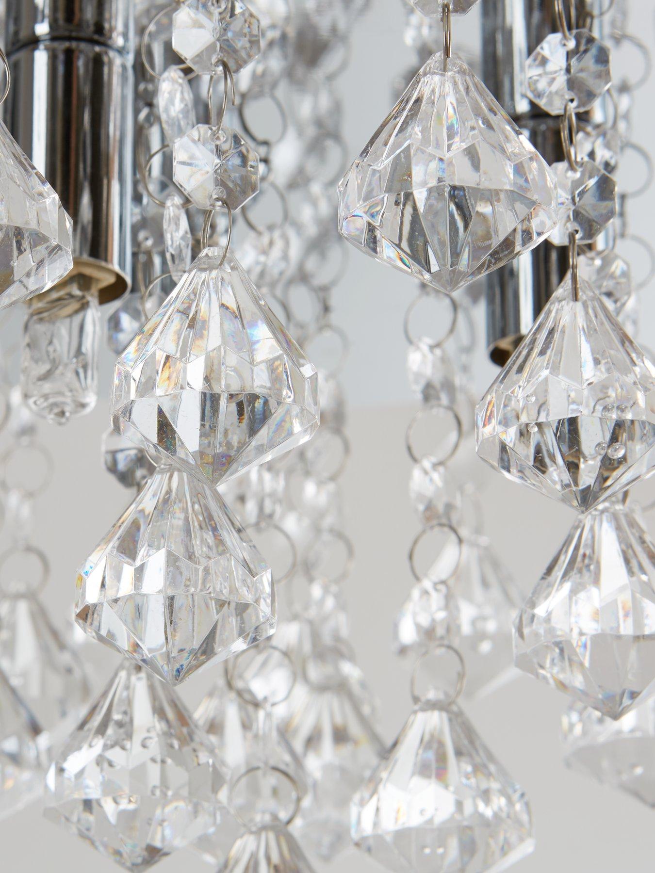  image of the-very-collection-maya-diamond-flush-light-fitting