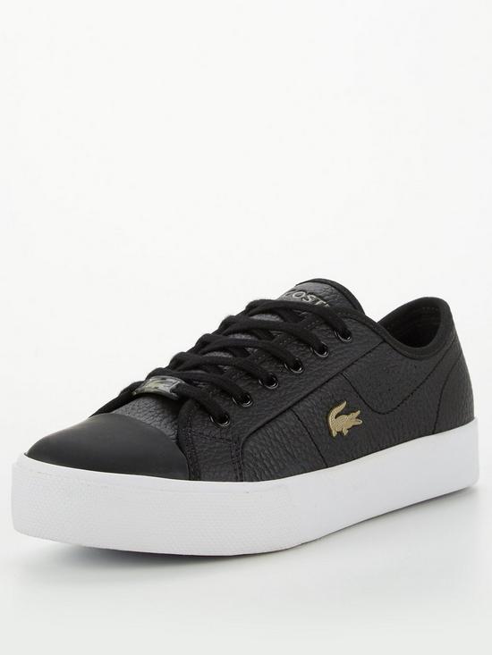 front image of lacoste-ziane-plus-grand-leather-trainer-black-white