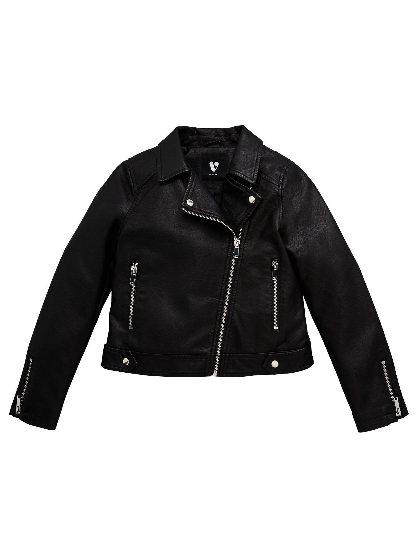 Biker jacket girls sale