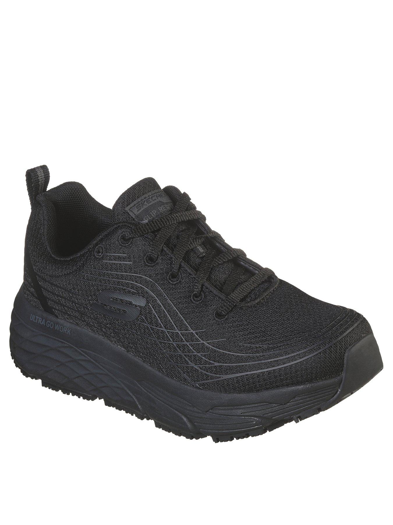 Image 1 of 6 of Skechers Haptic Printed Workwear Slip Resistant Trainer - Black